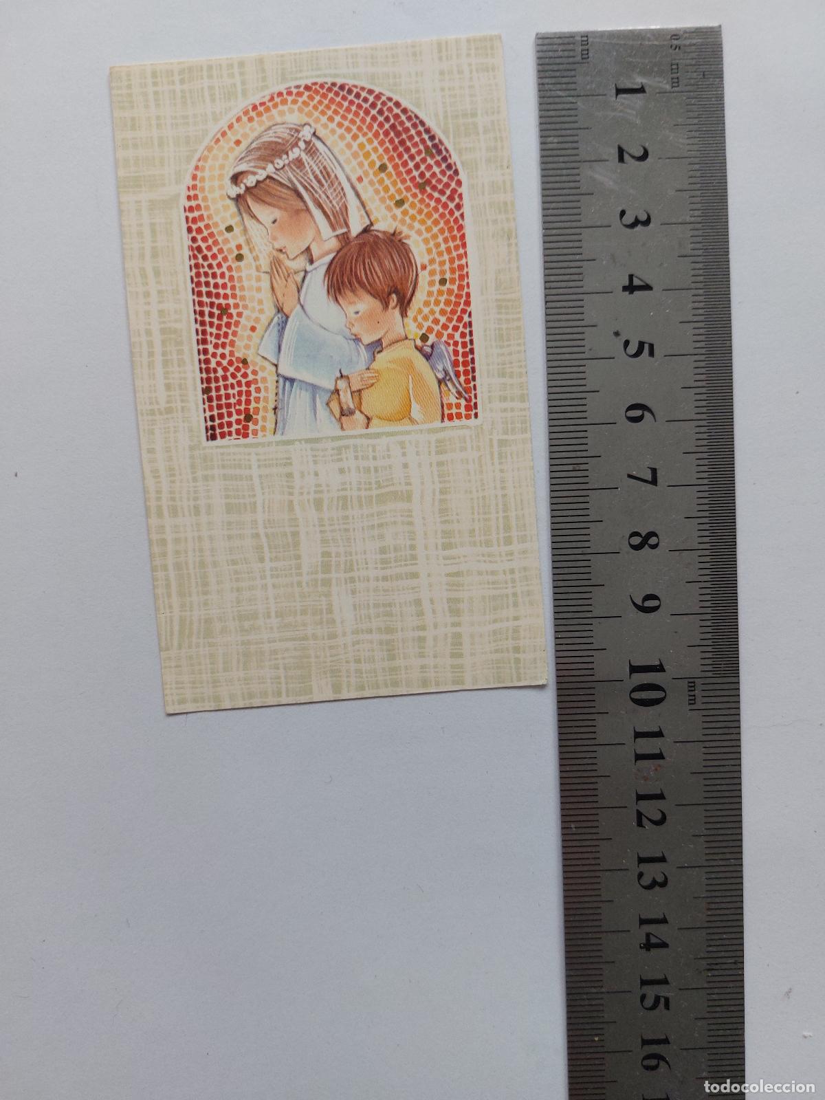 Postales: Estampa religiosa con ilustraci&oacute;n de ni&ntilde;os orando