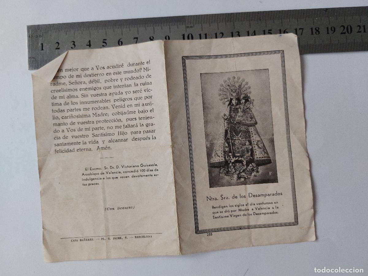Postales: Estampa religiosa Ntra. Sra. de los Desamparados
