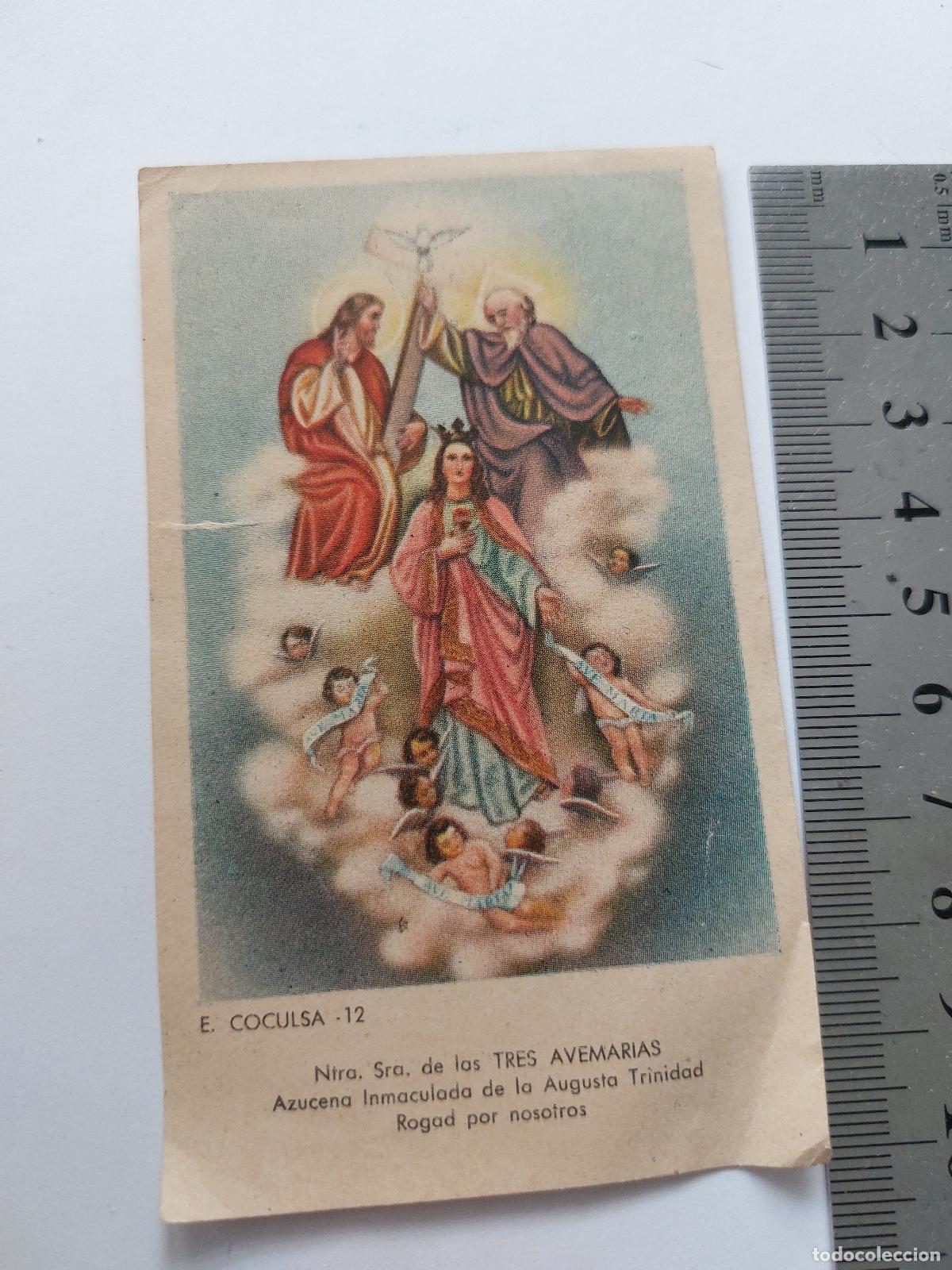 Postales: Estampa devocional de Ntra. Sra. de las Tres Avemar&iacute;as