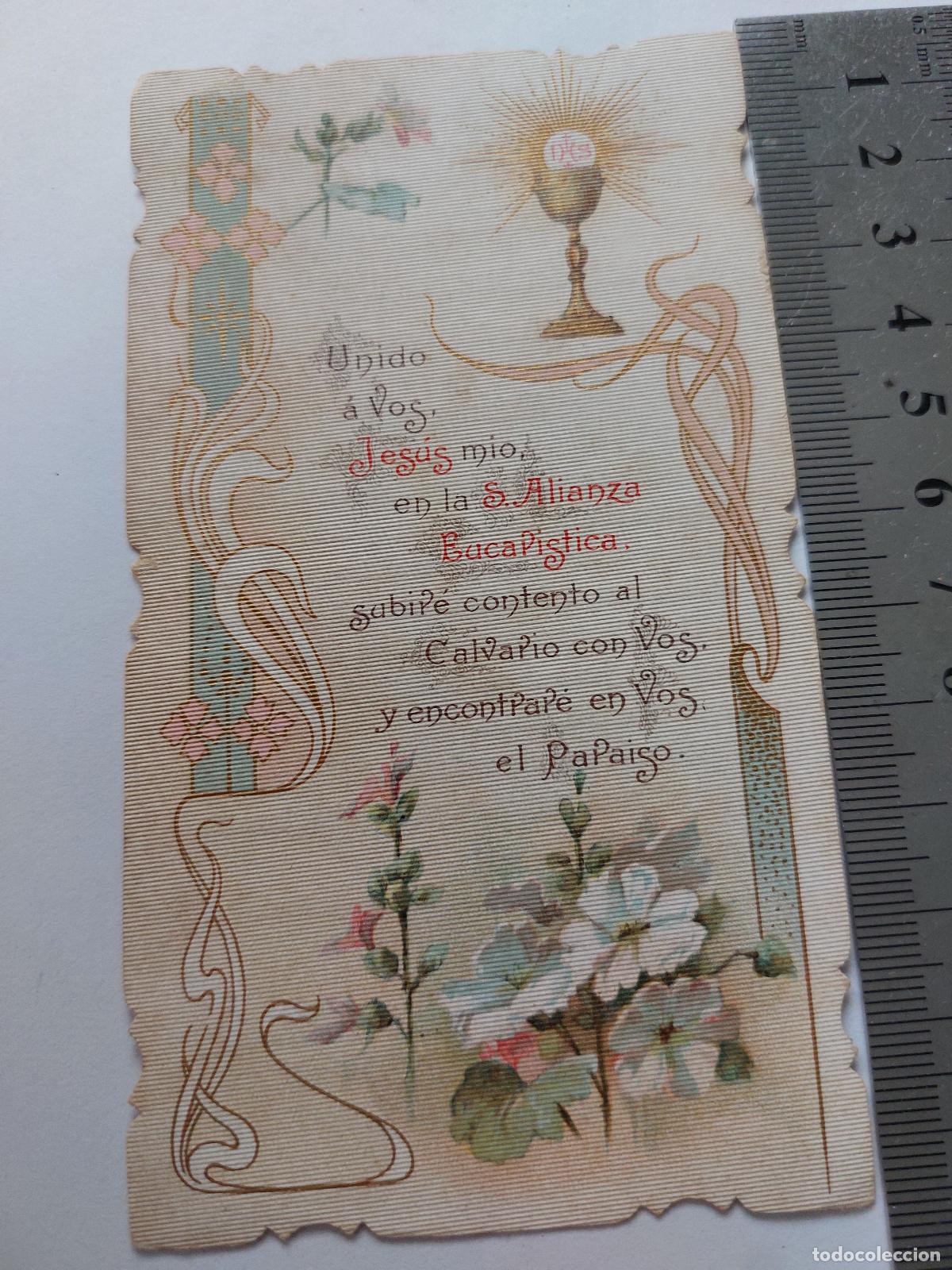 Cartes Postales: Estampa de recuerdo de Primera Comuni&oacute;n en Masamagrell