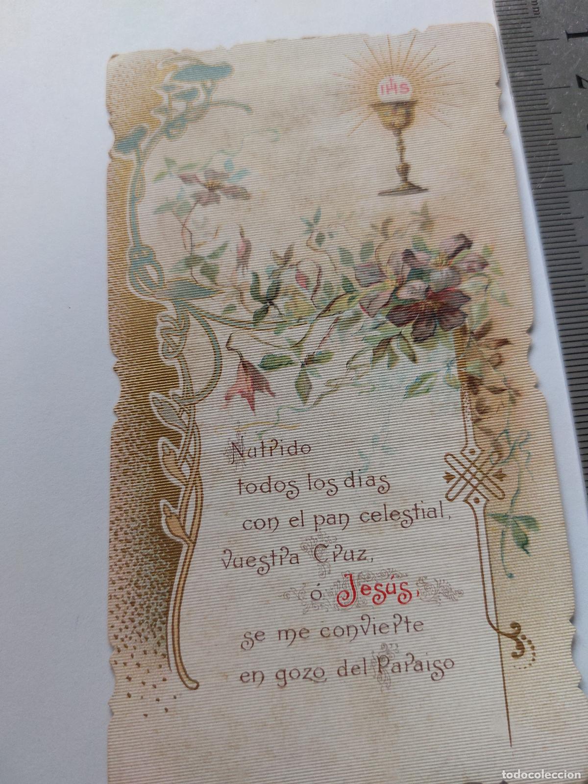 Cartes Postales: Estampa de Recuerdo de Primera Comuni&oacute;n en Masamagrell