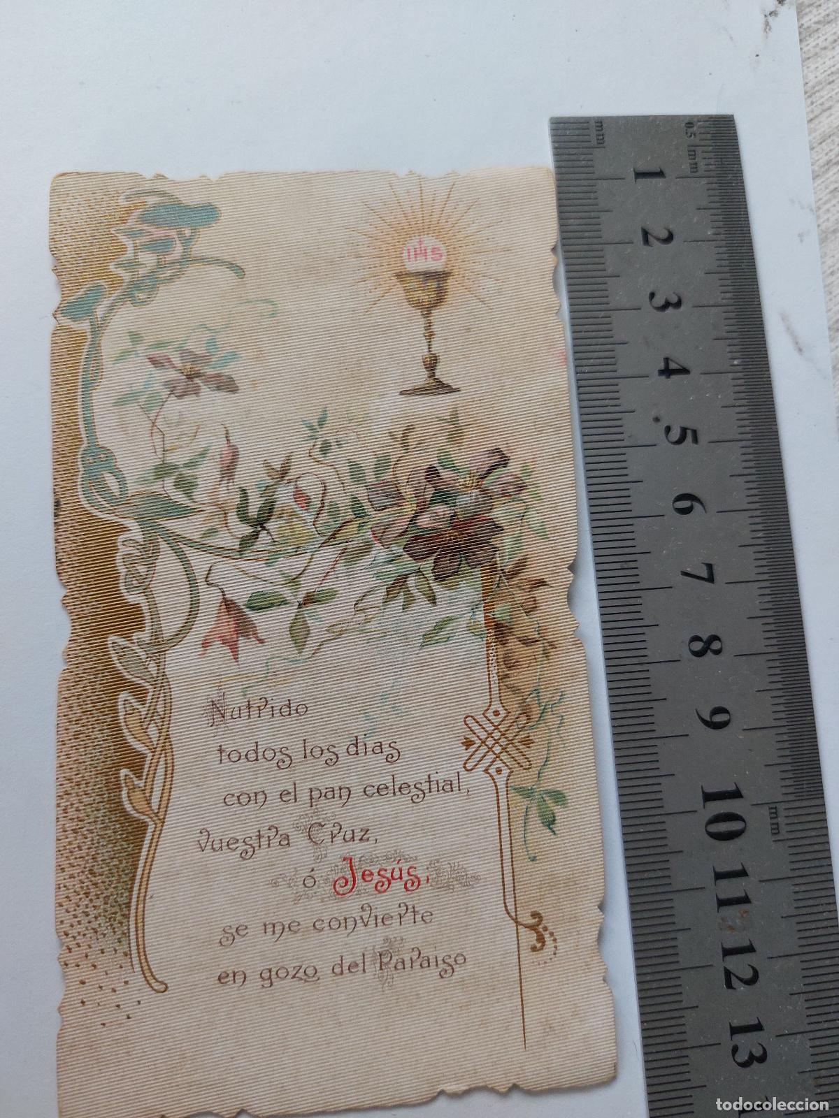 Cartoline: Estampa de recuerdo de Primera Comuni&oacute;n en Masamagrell