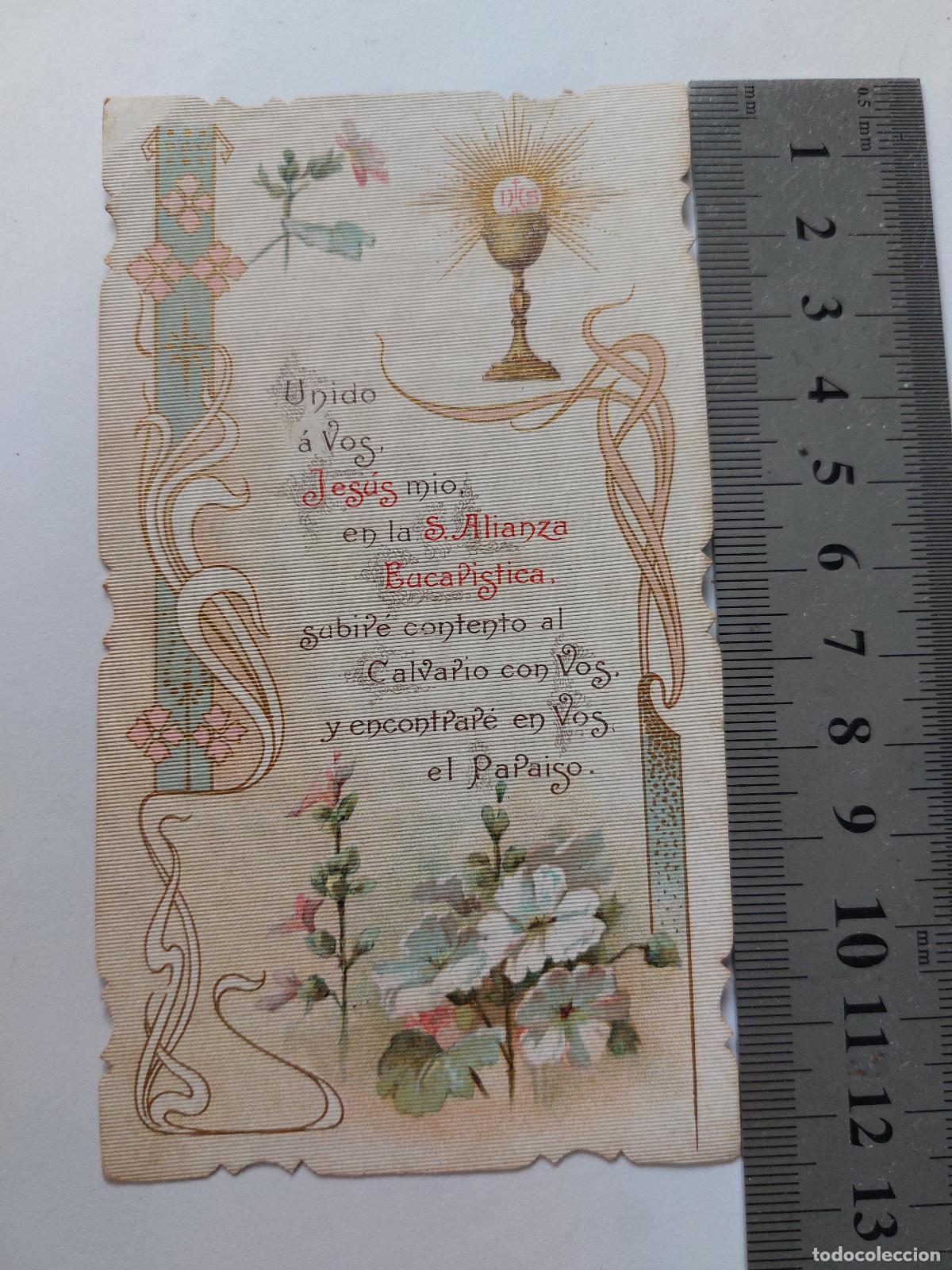 Cartoline: Estampa de recuerdo de Primera Comuni&oacute;n, Masamagrell 1905