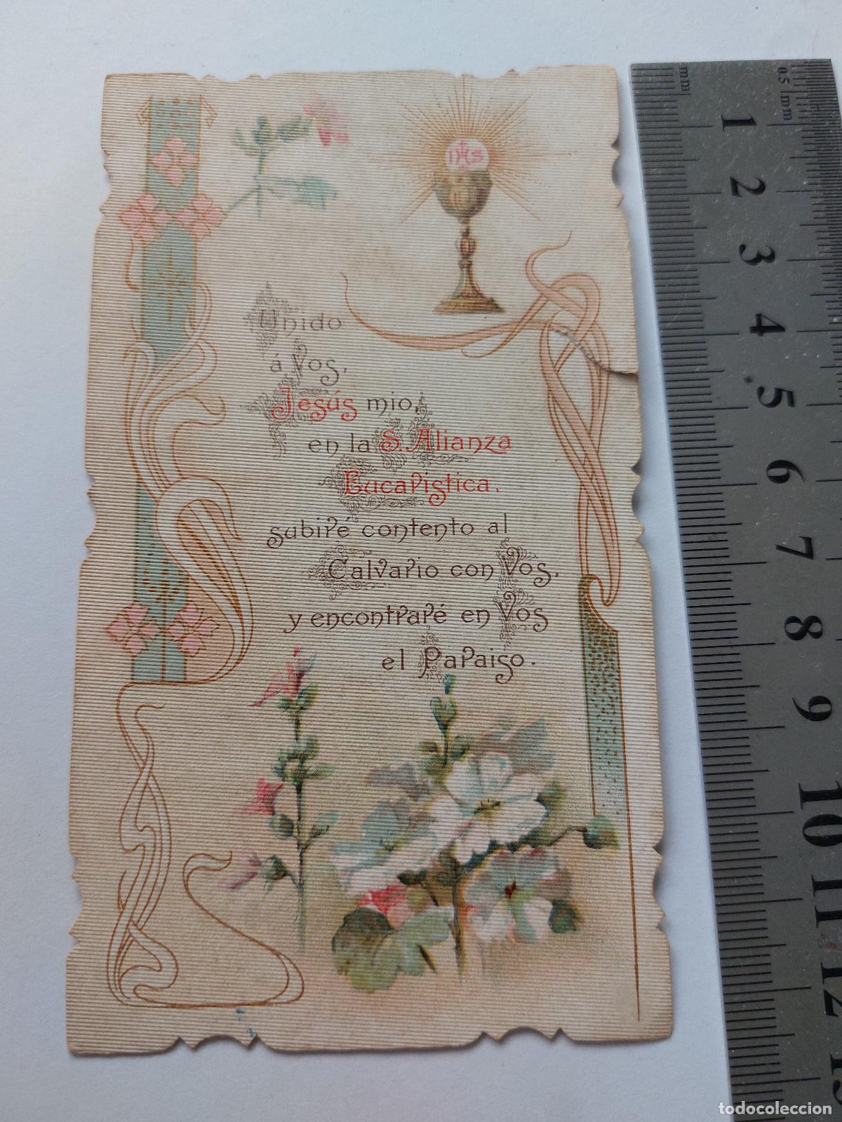Cartes Postales: Estampa de recuerdo de Primera Comuni&oacute;n en Masamagrell