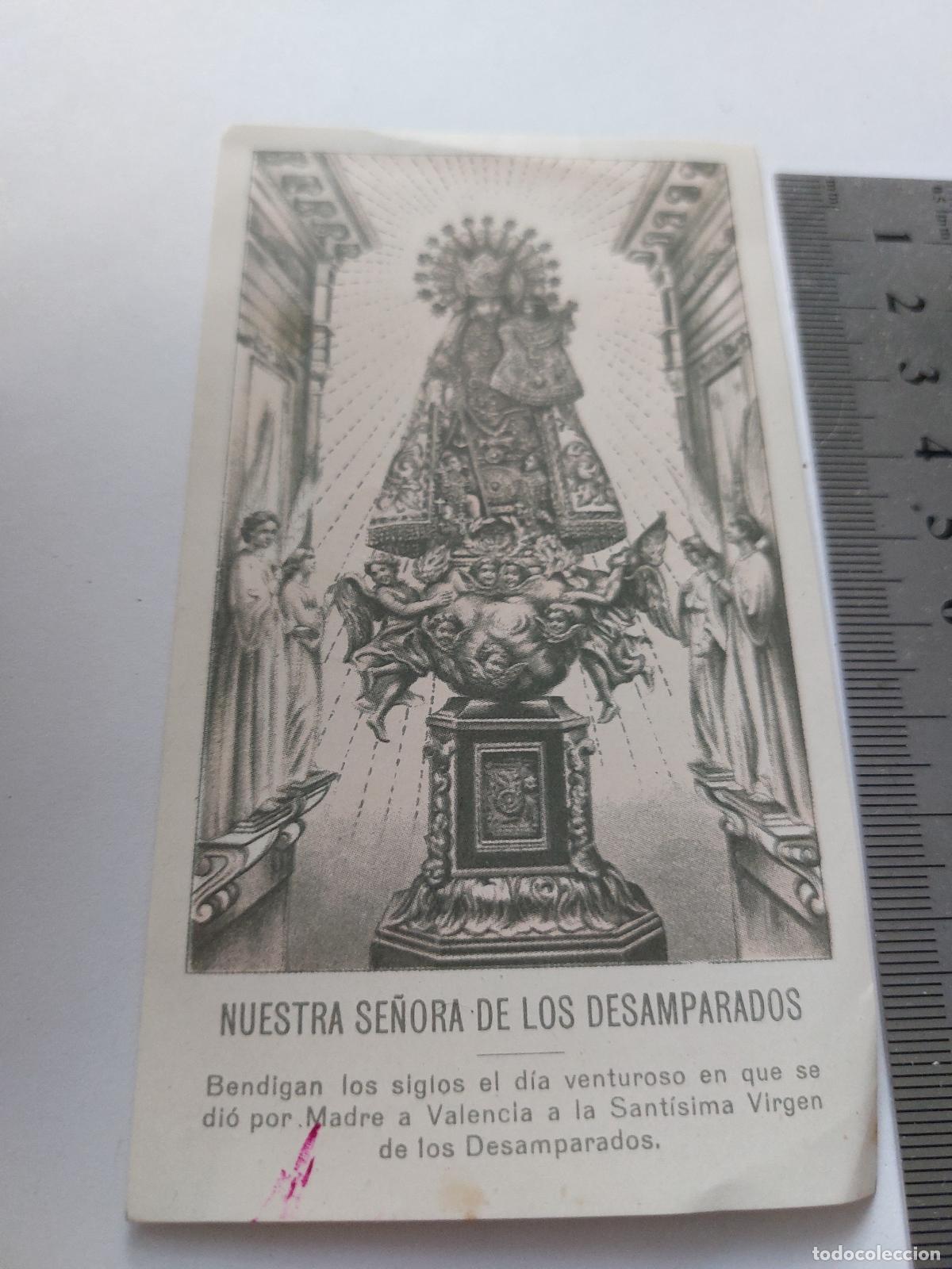 Postales: Estampa de la Virgen de los Desamparados de Valencia