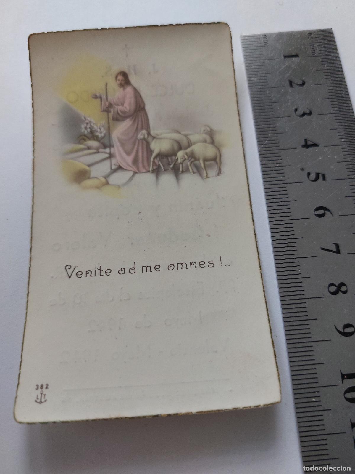 Postales: Estampa religiosa recordatorio de comuni&oacute;n en Valencia