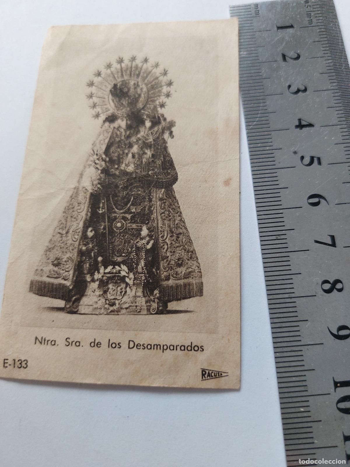 Postales: Estampa de Nuestra Se&ntilde;ora de los Desamparados de Valencia