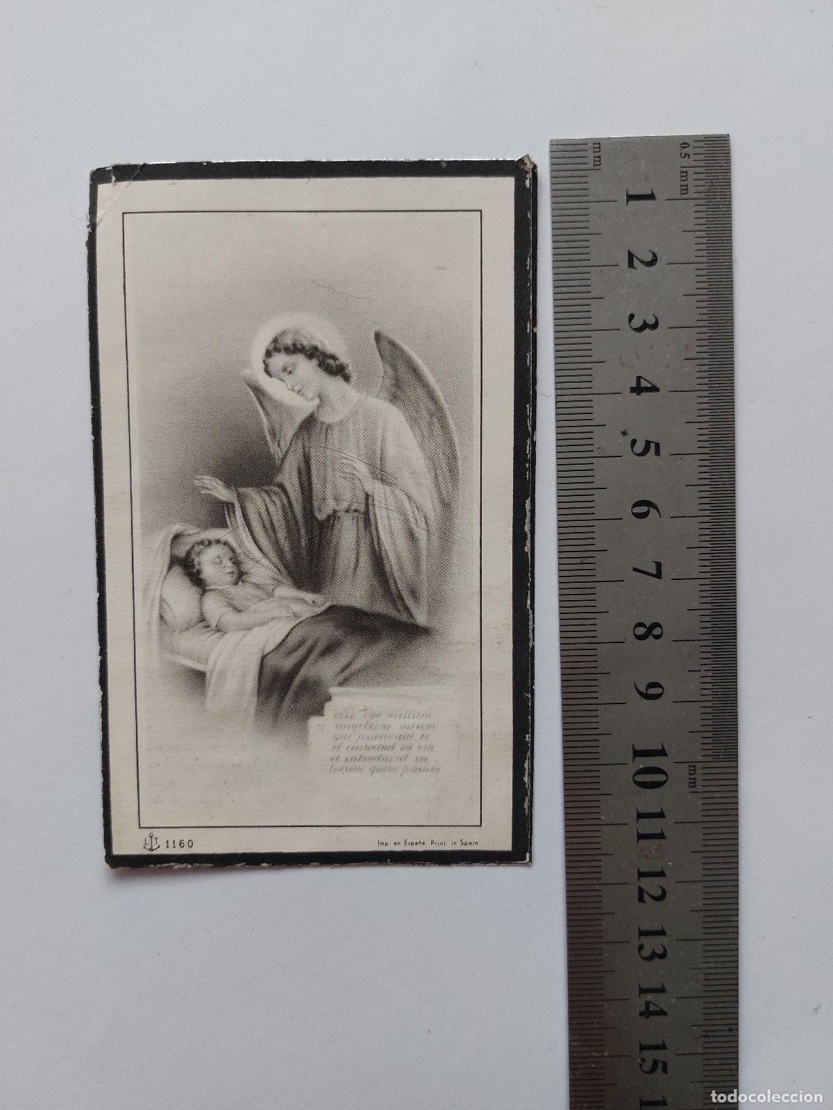 Postais: Estampa religiosa con imagen de la Virgen Mar&iacute;a