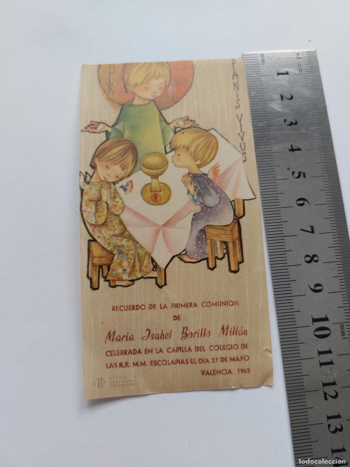 Postales: Estampa de Recuerdo de Primera Comuni&oacute;n en Valencia
