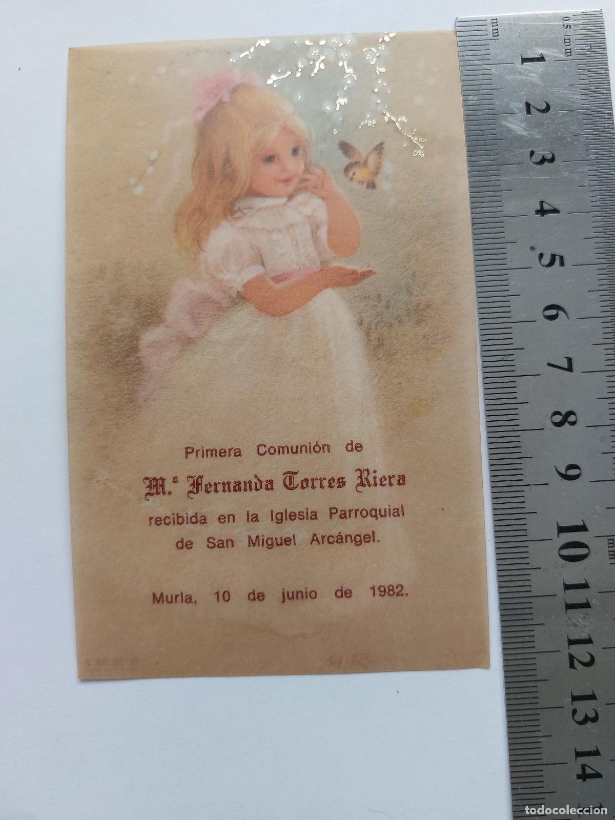 Postales: Estampa conmemorativa de Primera Comuni&oacute;n en Murla