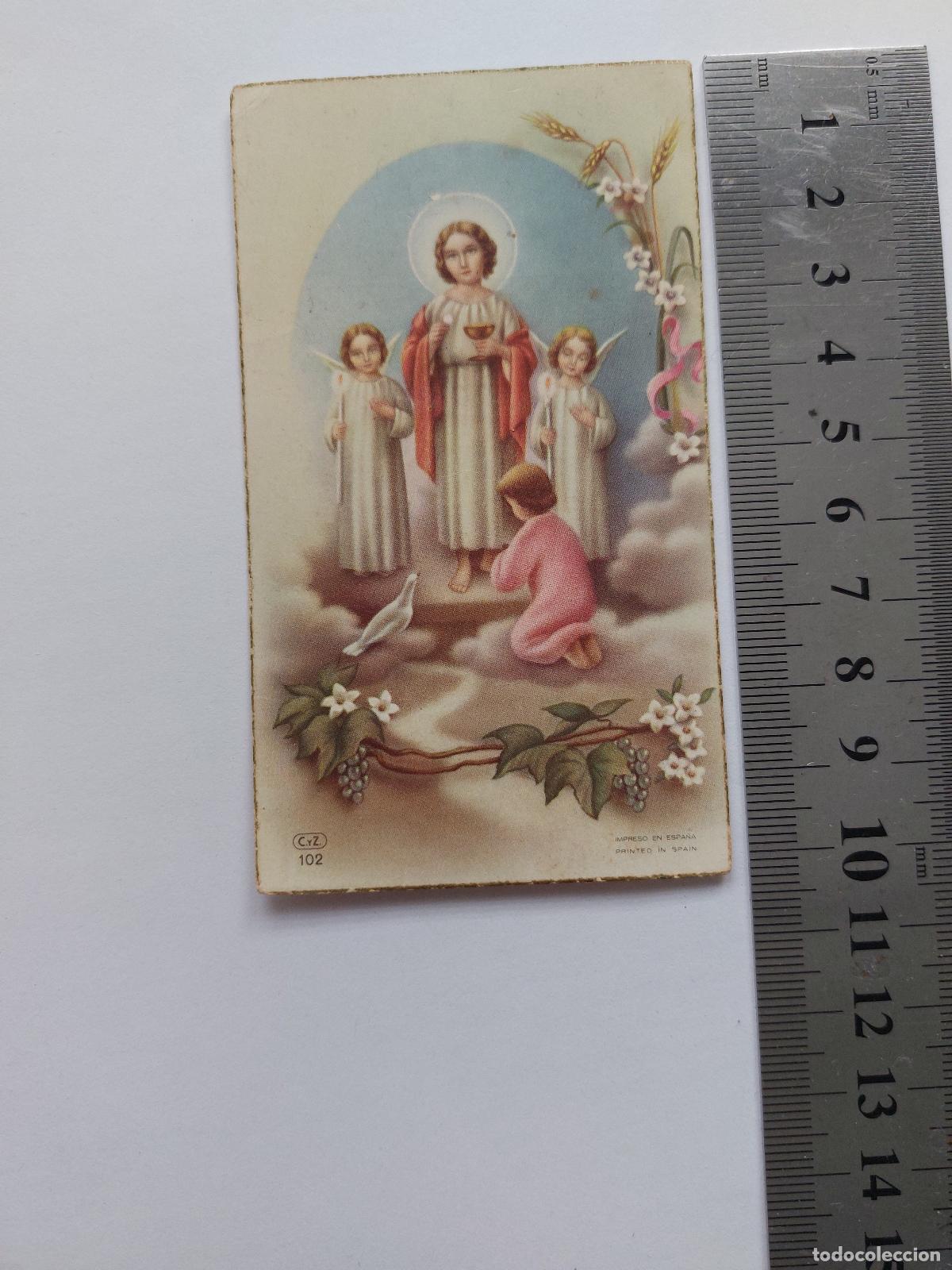 Postales: Estampa de recuerdo de Primera Comuni&oacute;n de Maribel Ferrando Sala