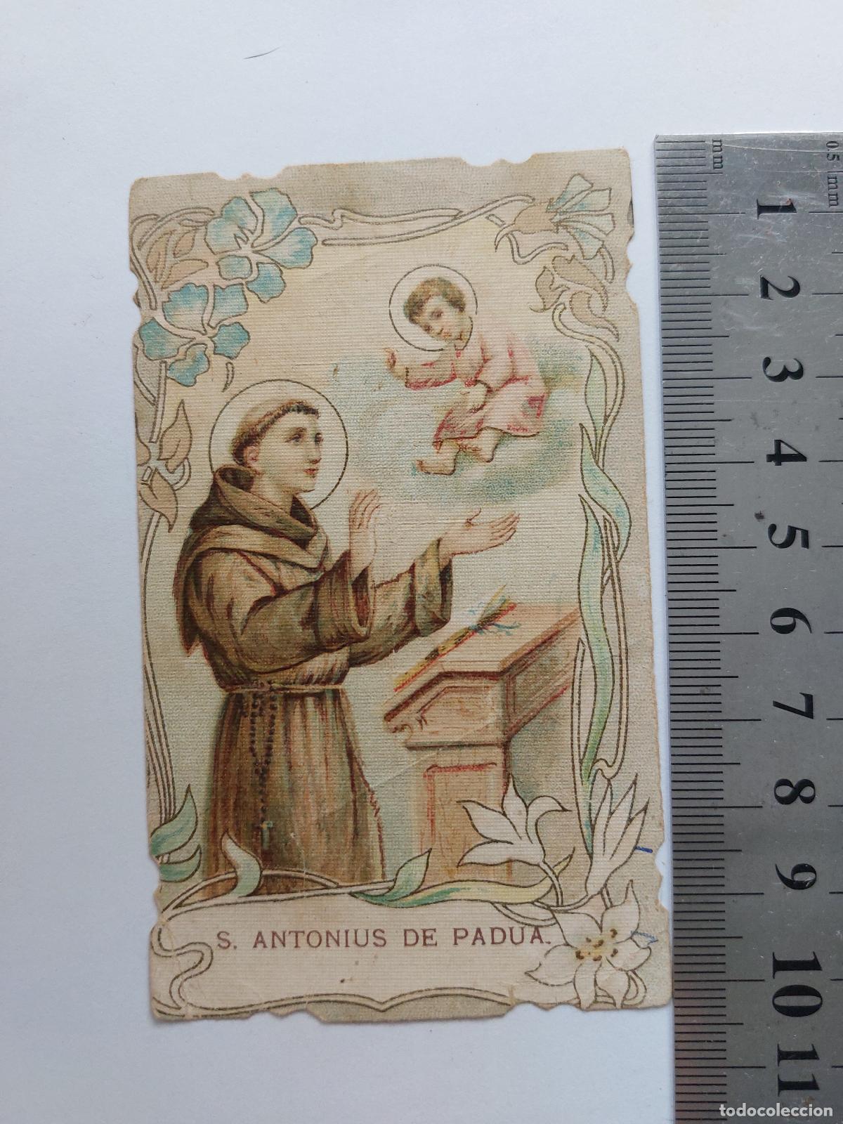 Postales: Estampa religiosa de San Antonio de Padua con Ni&ntilde;o Jes&uacute;s