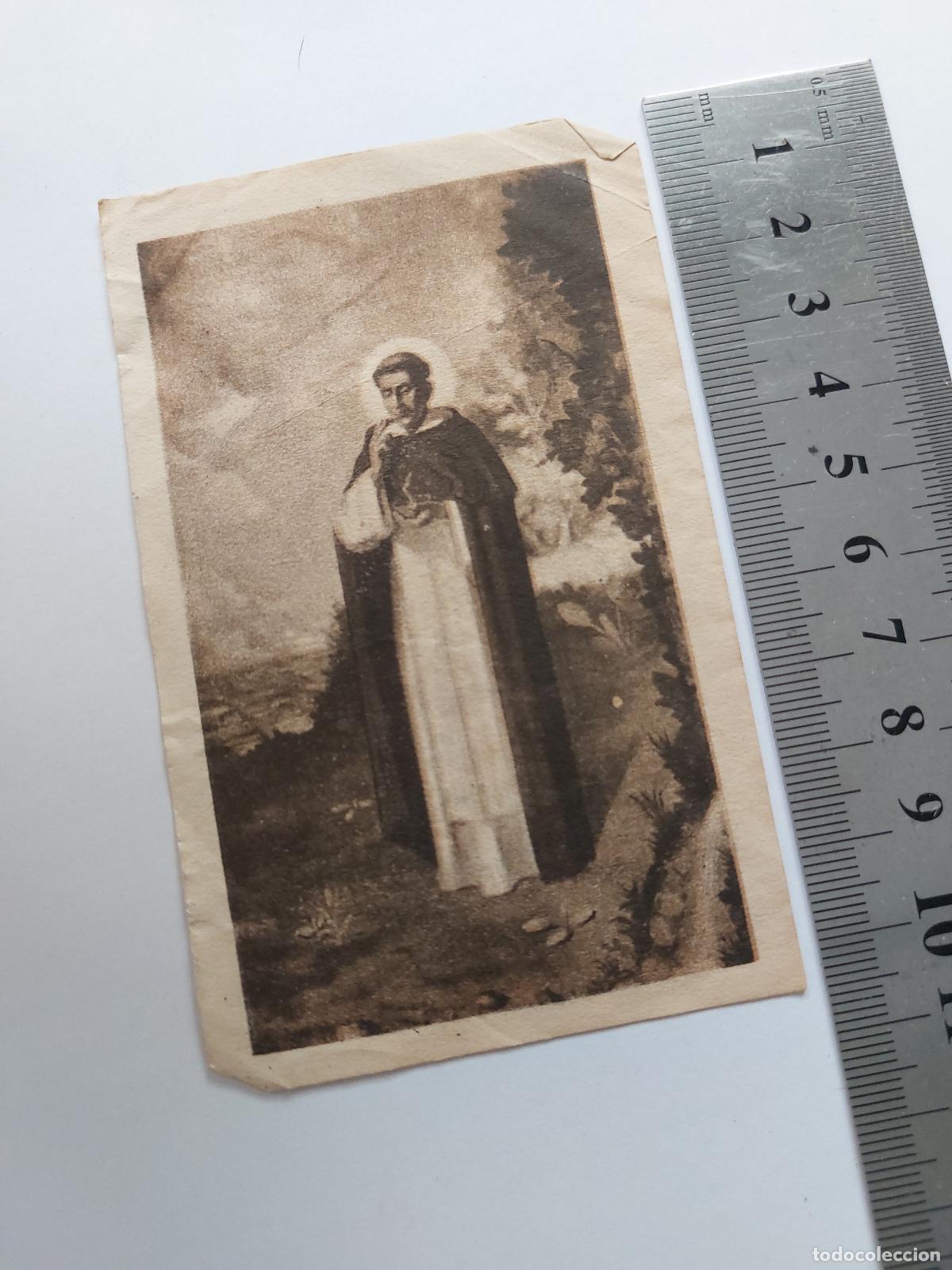 Postales: Estampa de San Luis Beltr&aacute;n religioso valenciano