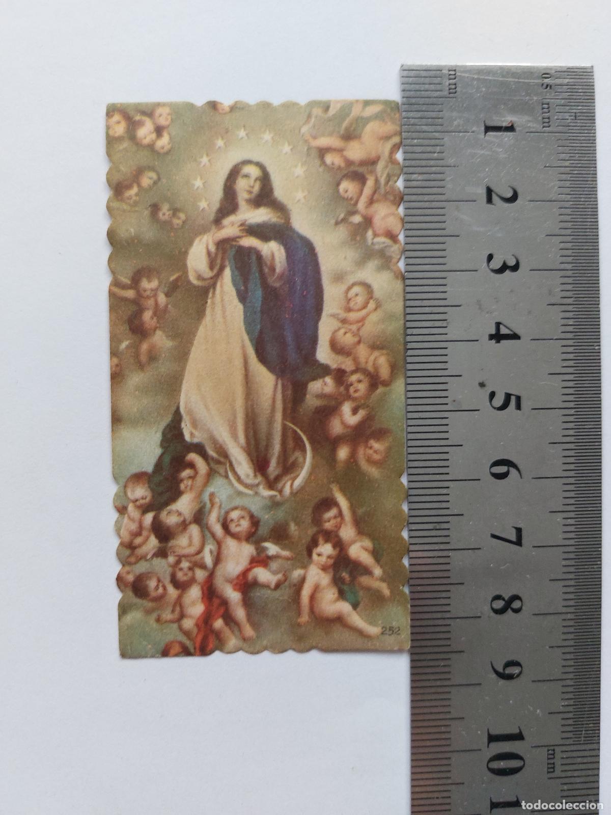 Postales: Estampa religiosa estampa de la Virgen Mar&iacute;a