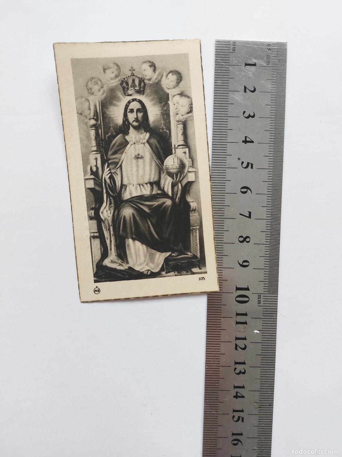 Postales: Estampa con imagen religiosa de Cristo Rey en Valencia