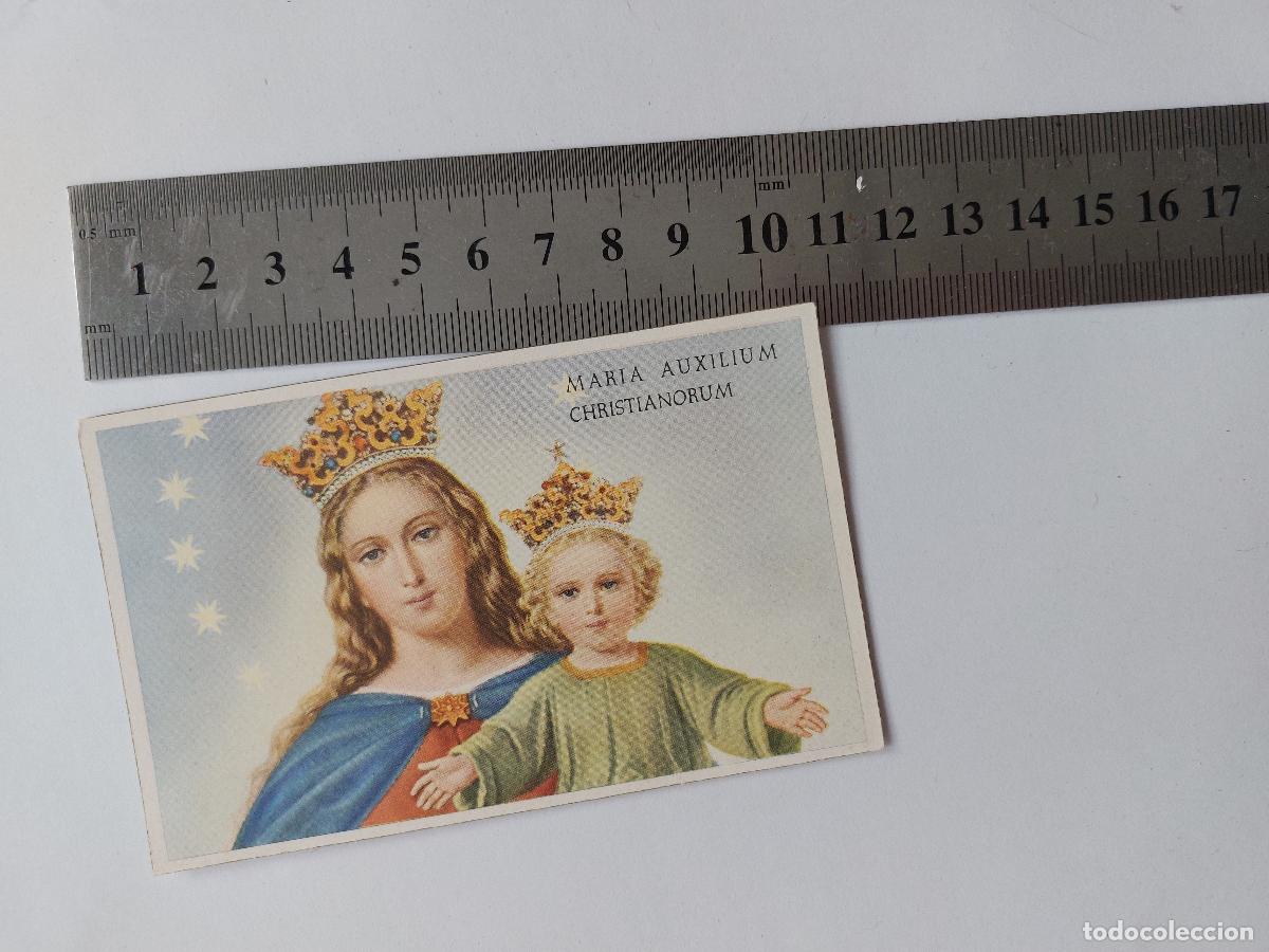Postales: Estampa de Mar&iacute;a Auxiliadora, Virgen con el Ni&ntilde;o Jes&uacute;s