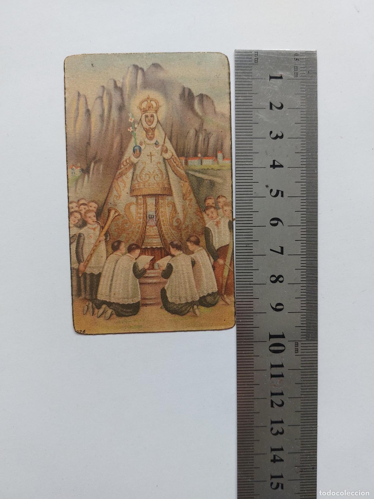 Postales: Estampa religiosa de la Virgen de Montserrat en Valencia