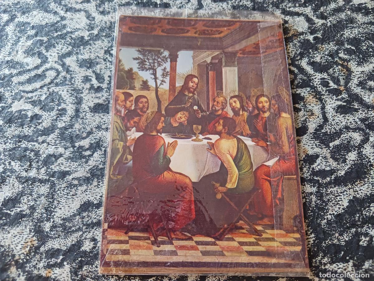Postales: RECORDATORIO DE COMUNION Sabadell 1959, La ultima cena, juan de juanes