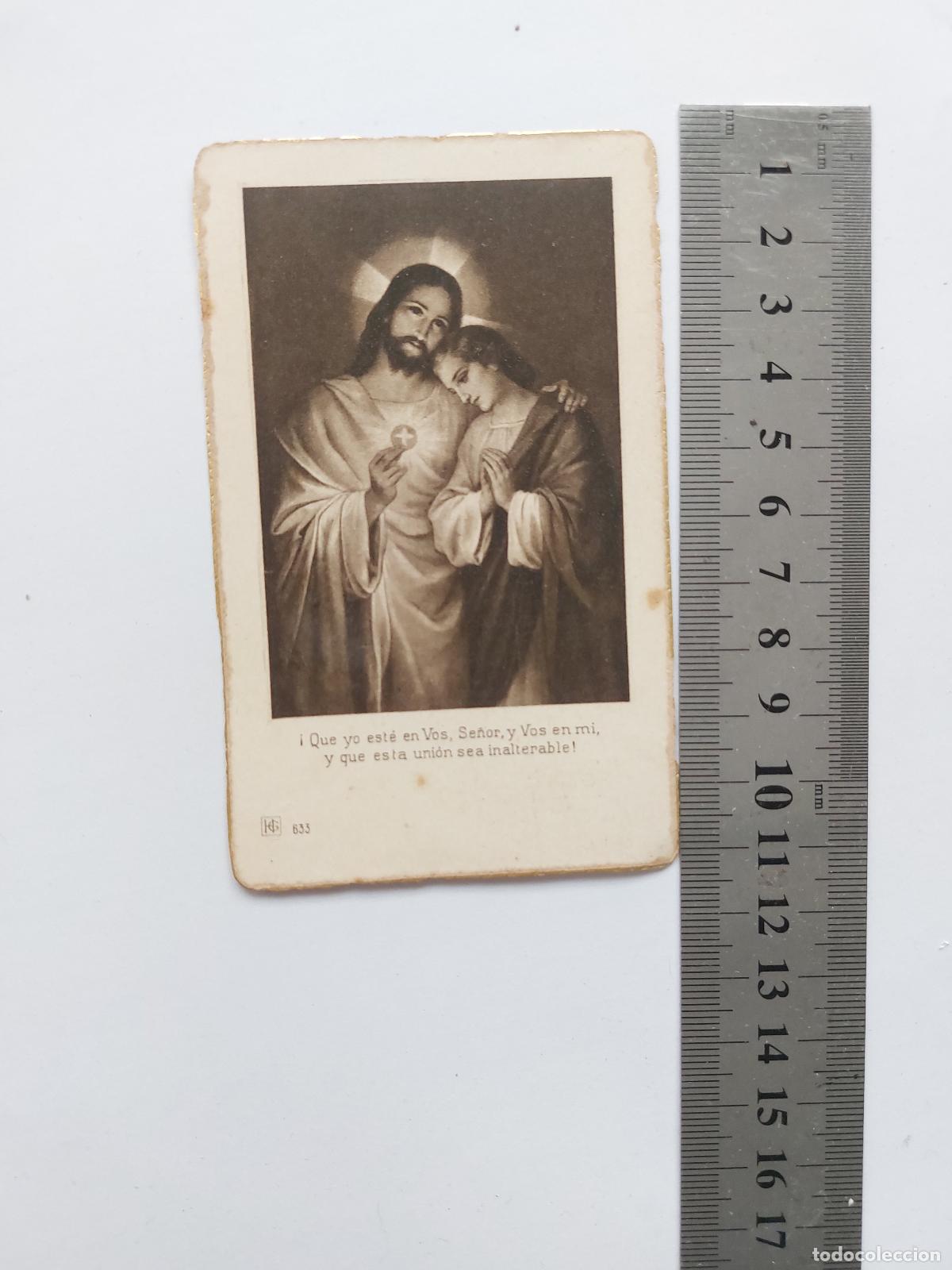 Postales: Estampa de recuerdo de Primera Comuni&oacute;n en Gij&oacute;n