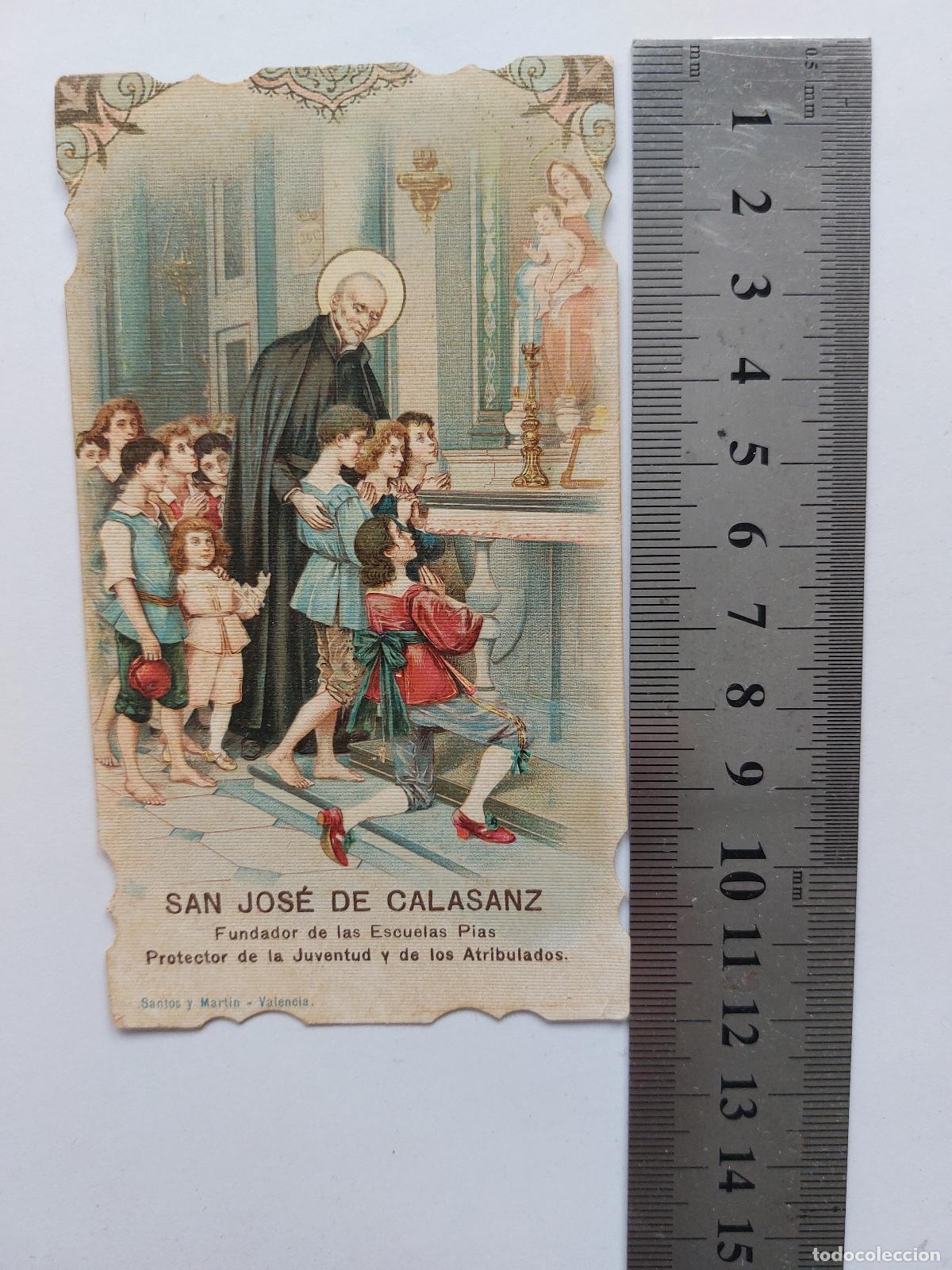Postales: Estampa de San Jos&eacute; de Calasanz, fundador de las Escuelas P&iacute;as