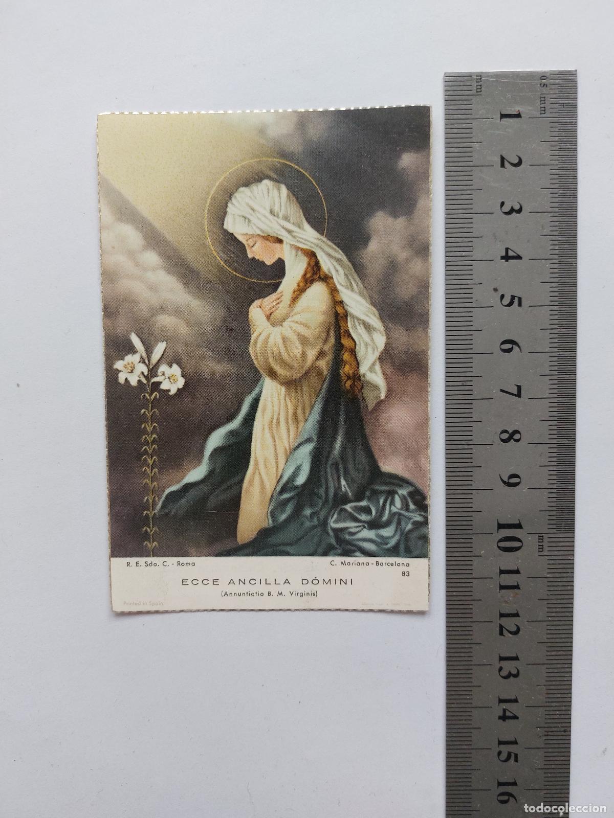 Postales: Estampa religiosa de la Inmaculada Concepci&oacute;n en Valencia