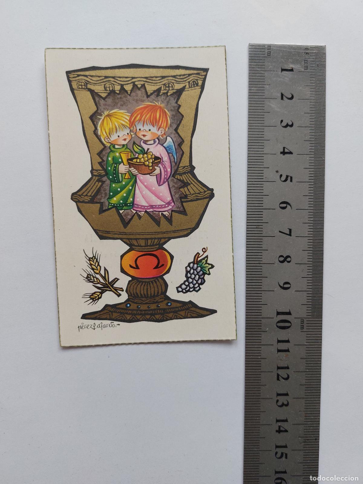 Postales: Estampa recordatorio de Primera Comuni&oacute;n en Casta&ntilde;ares de Rioja