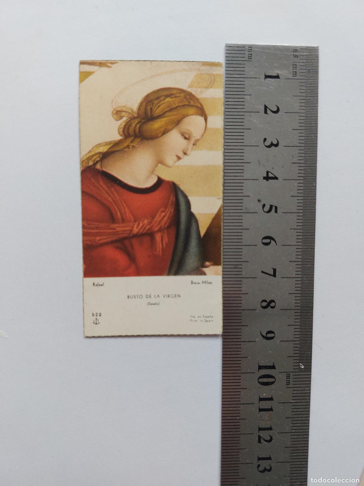 Postales: Estampa de arte Busto de la Virgen de Rafael