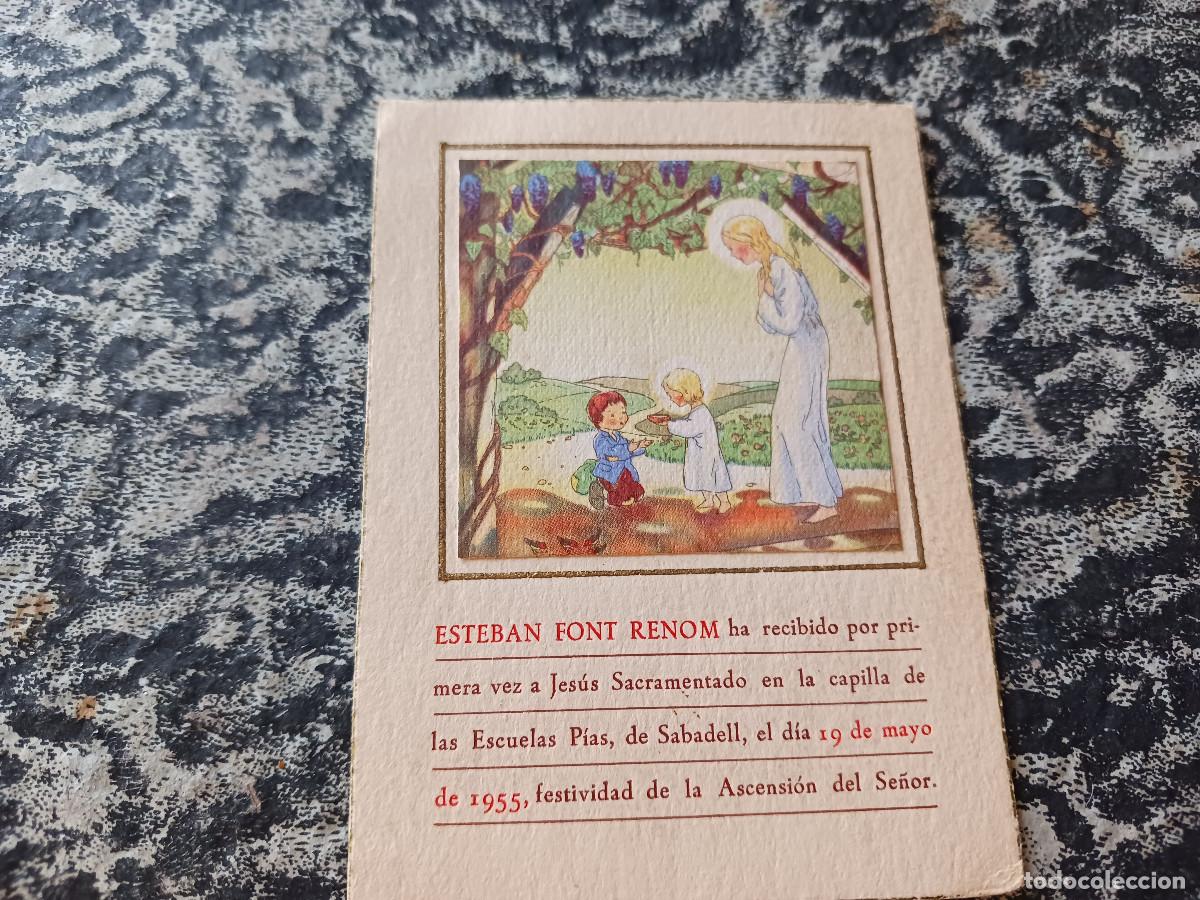 Postales: RECORDATORIO DE COMUNION Sabadell 1959, escuelas pias