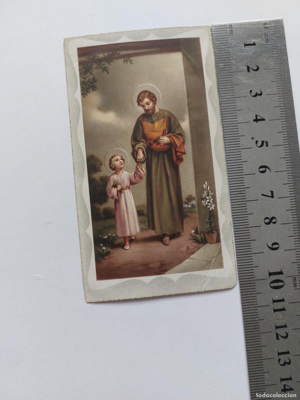 Postales: Estampa de San Jos&eacute; y el Ni&ntilde;o Jes&uacute;s