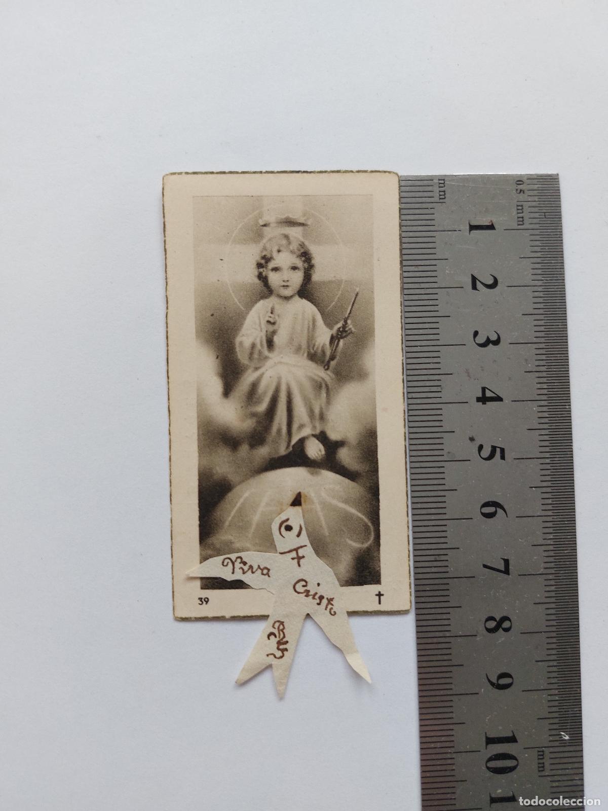 Postales: Estampa religiosa de recuerdo de Cristo Rey en Valencia