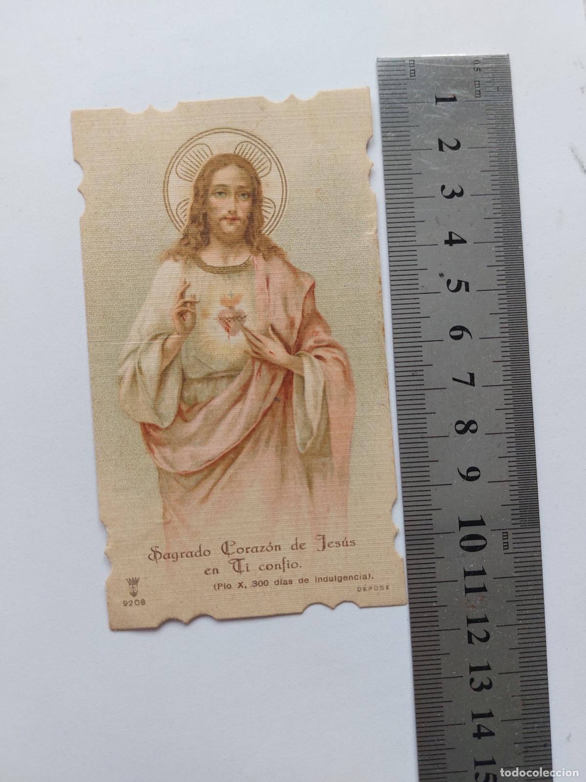 Postales: Estampa devocional del Sagrado Coraz&oacute;n de Jes&uacute;s