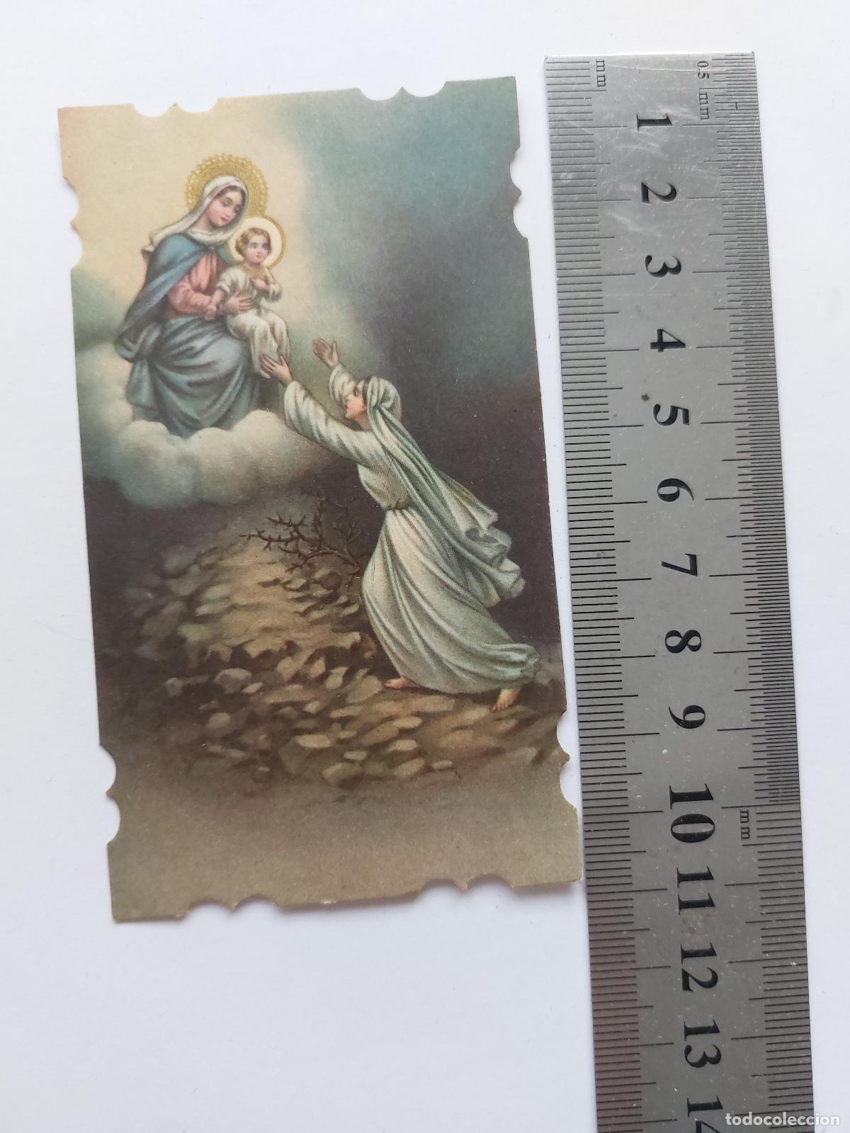 Postais: Estampa con imagen religiosa de la Virgen Mar&iacute;a de 1941