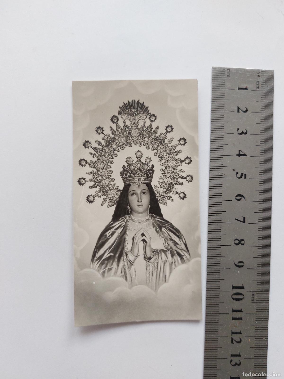 Postales: Estampa de recuerdo de la Coronaci&oacute;n de la Pur&iacute;sima Concepci&oacute;n en Pedralba