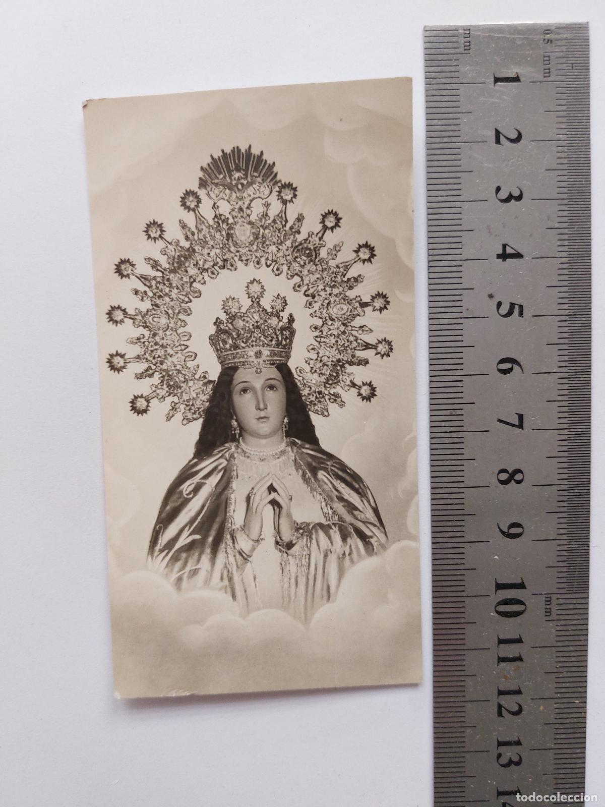 Postales: Estampa de recuerdo de la Coronaci&oacute;n de la Pur&iacute;sima Concepci&oacute;n de Pedralba