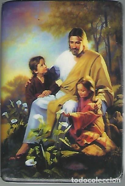 Postales: AZULEJO IMAN PARA NEVERA ESMALTADO MOTIVO RELIGIOSO 7X5 U92