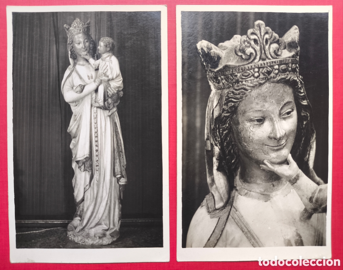 Postales: VIRGEN BLANCA ARTE G&Oacute;TICO POSTAL FOTOGR&Aacute;FICA TOLEDO C. 1955