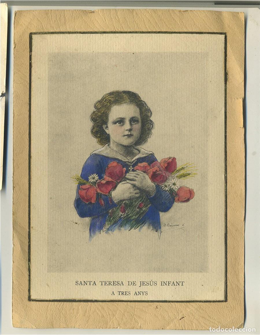 Postales: ANTIGUA POSTAL COLOREADA SANTA TERESA DE JESUS NI&Ntilde;A 3 A&Ntilde;OS