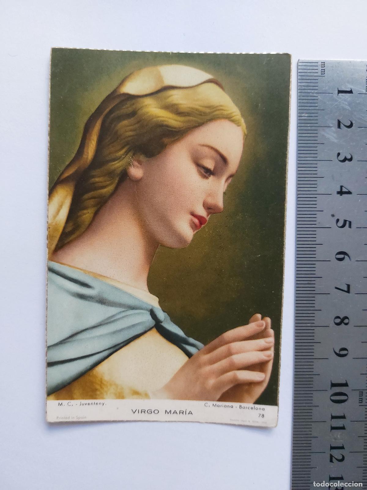 Postales: Estampa de la Virgen Mar&iacute;a - Arte Religioso Barcelona