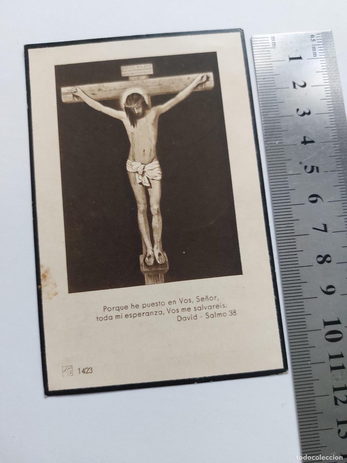 Postales: Estampa de recordatorio de difunto de Do&ntilde;a Dolores Casanovas
