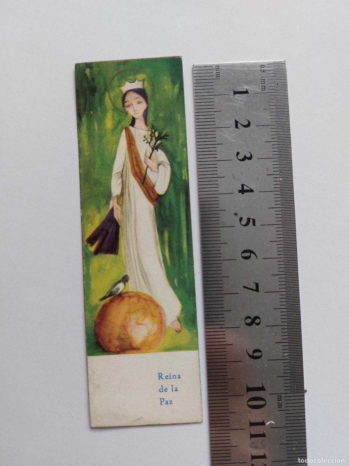 Cartoline: Estampa ilustrada de la Virgen Reina de la Paz