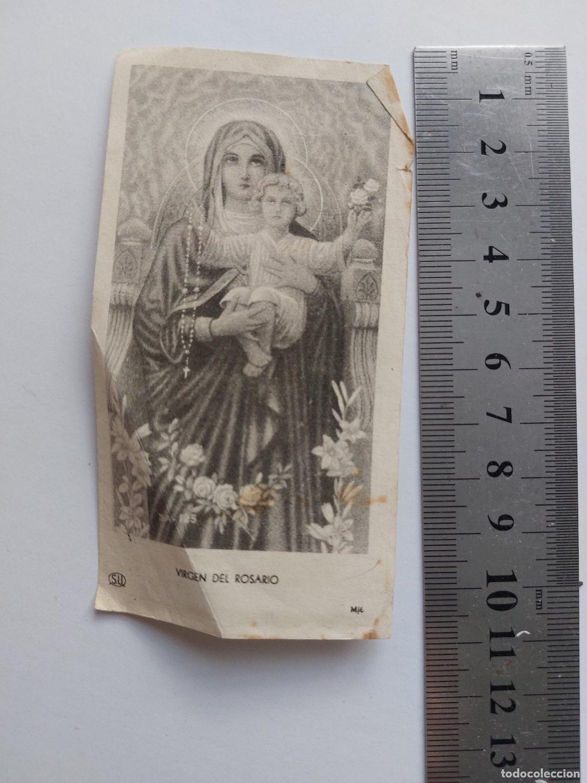 Postales: Estampa de la Virgen del Rosario