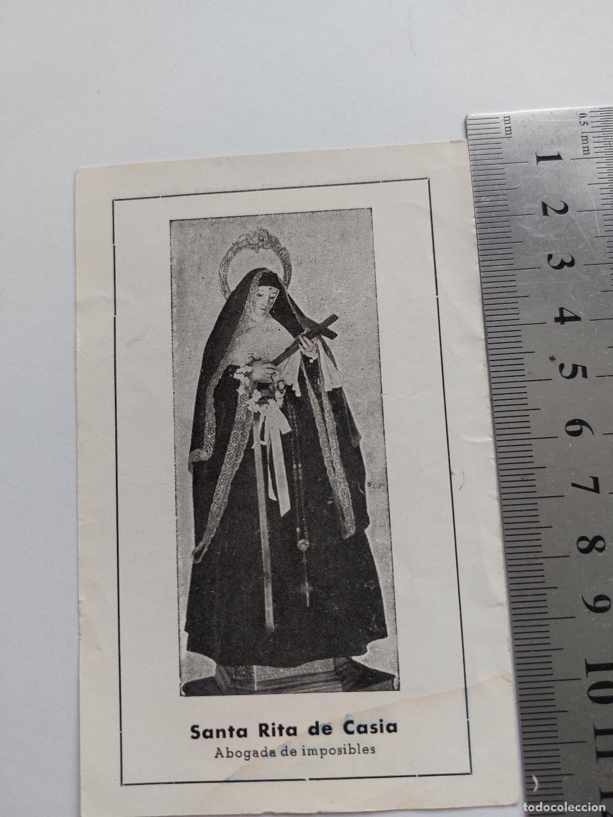 Postales: Estampa religiosa de Santa Rita de Casia, abogada de los imposibles