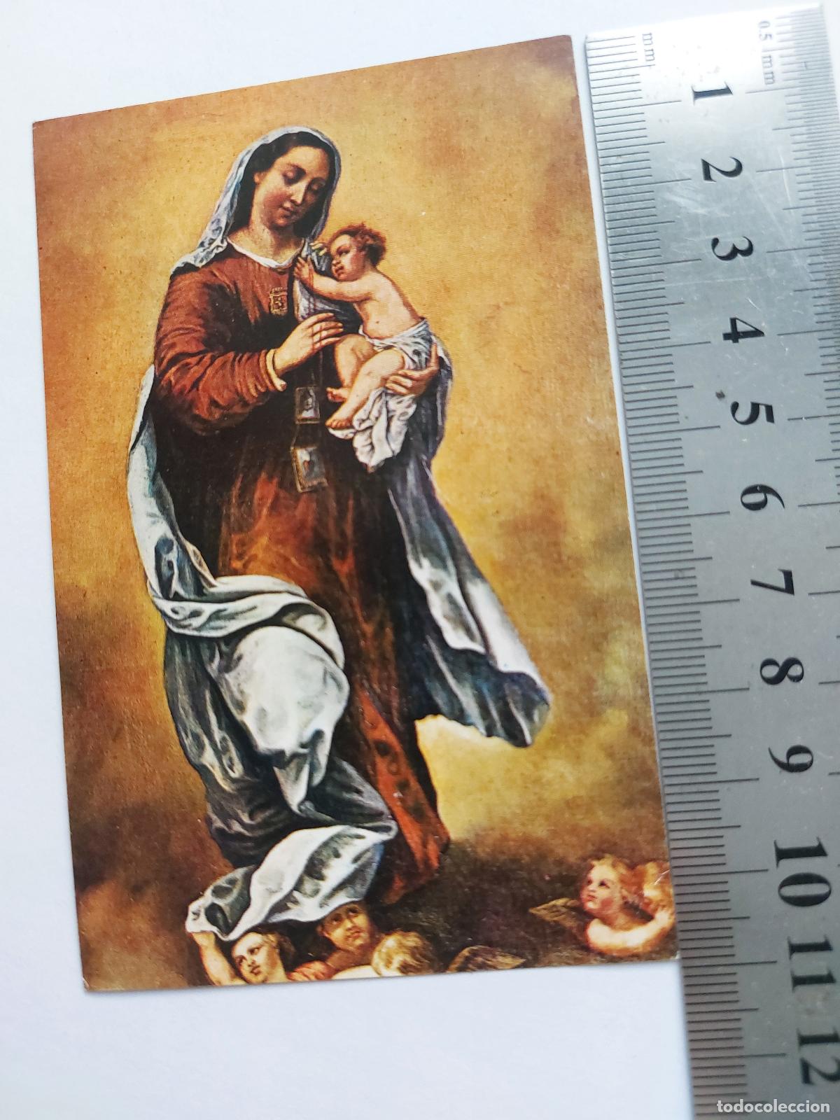 Postales: Estampa religiosa de la Virgen del Carmen Patrona del Mar