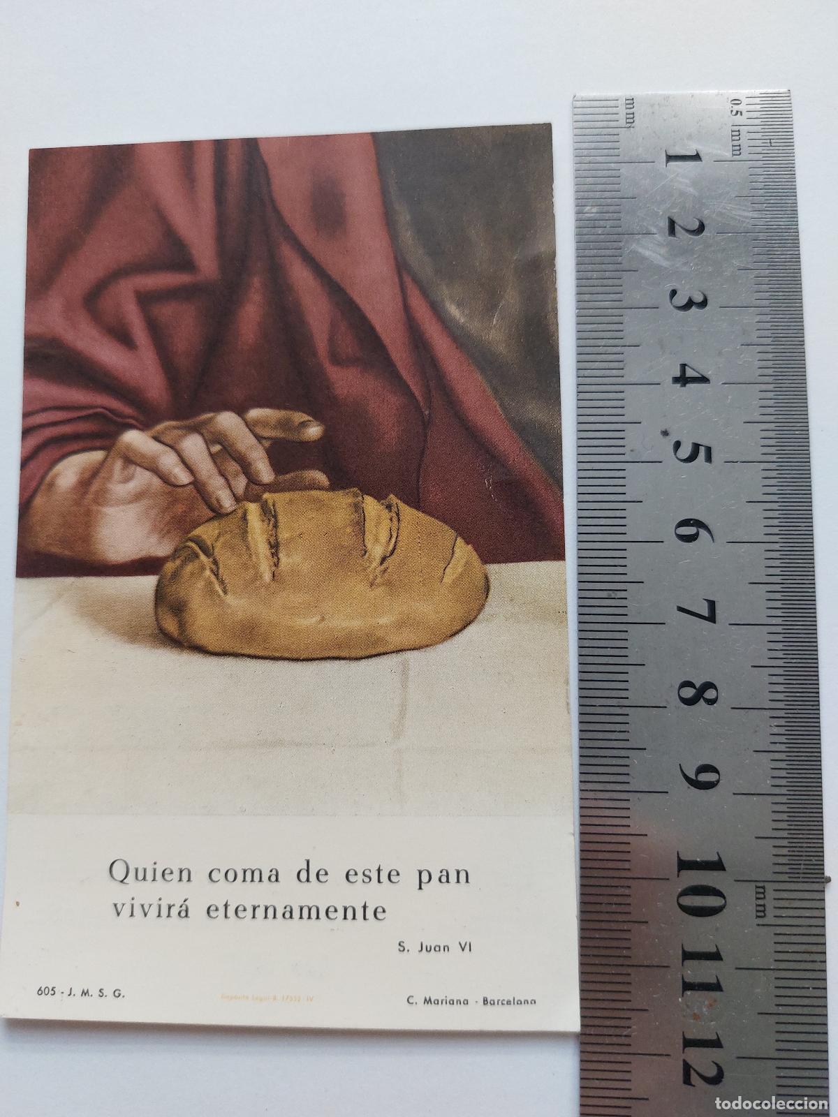 Postales: Estampa religiosa Eucarist&iacute;a, Parroquia Santo &Aacute;ngel Custodio, Valencia