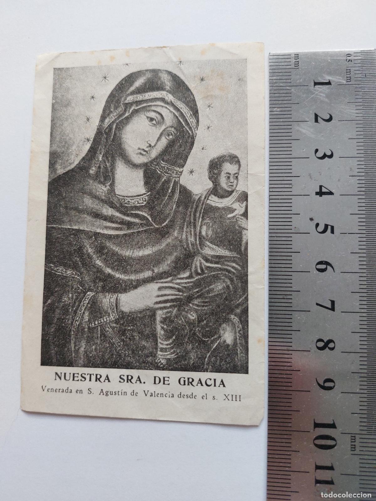 Postales: Estampa de la Virgen de Gracia Patrona de Valencia
