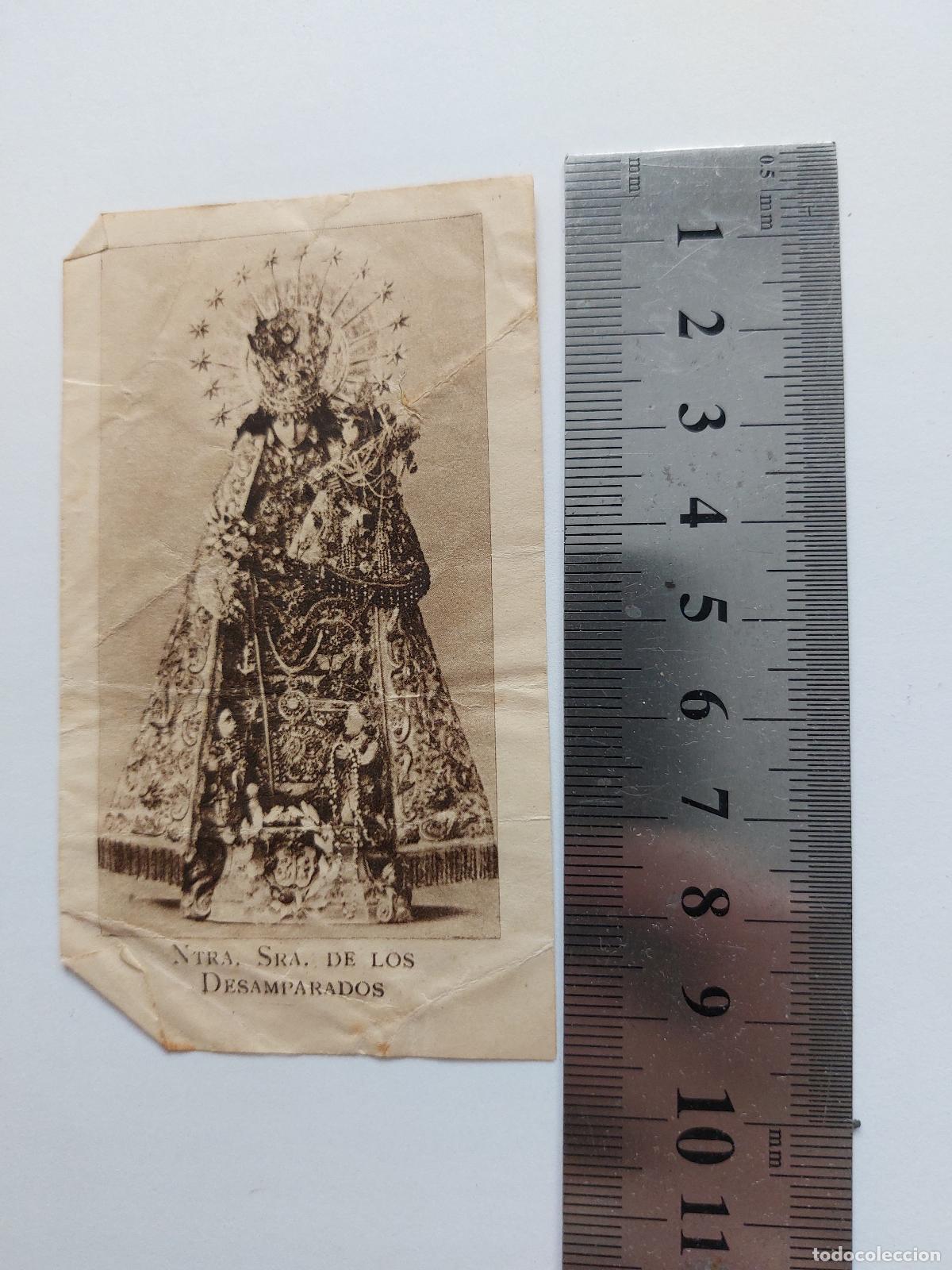 Postales: Estampa devocional de Nuestra Se&ntilde;ora de los Desamparados