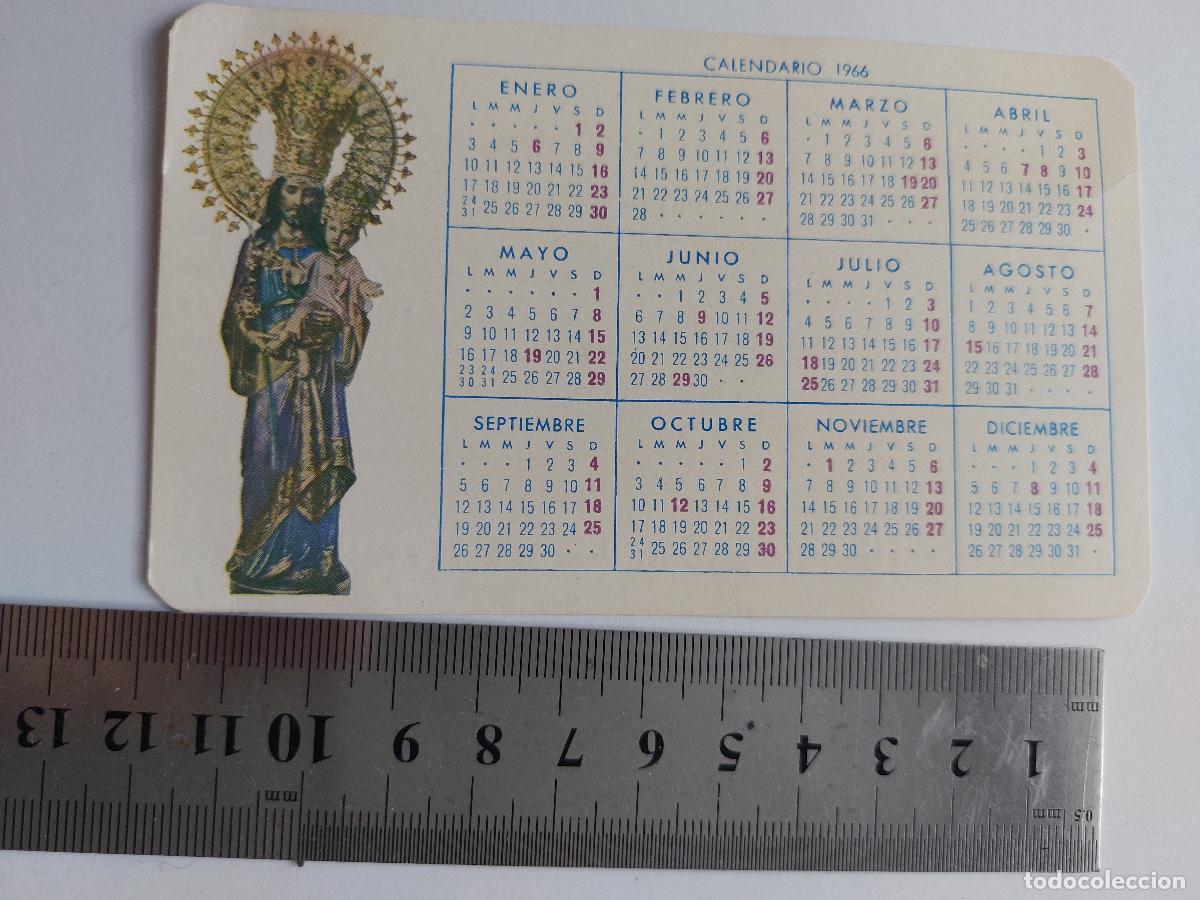 Postales: Estampa de calendario religioso con imagen de la Virgen de los Desamparados
