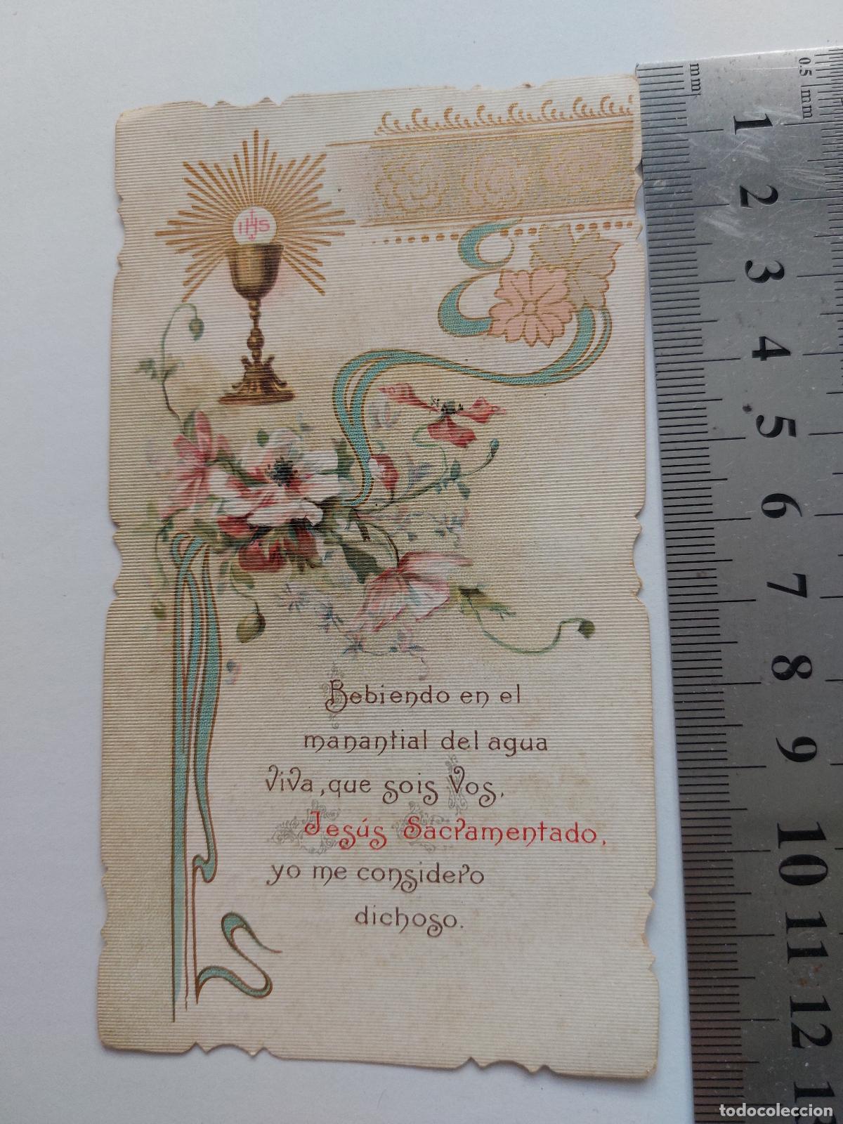 Postales: Estampa de recuerdo de Primera Comuni&oacute;n en Masamagrell