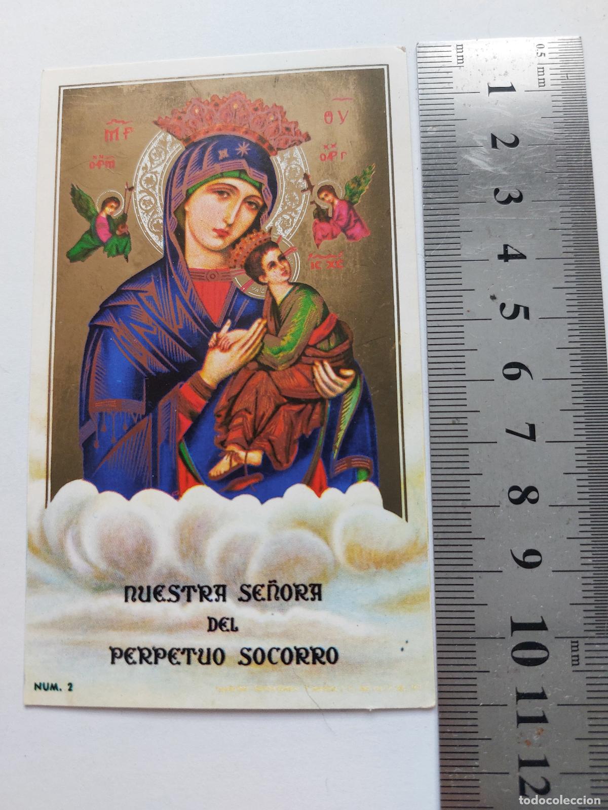 Postales: Estampa de Nuestra Se&ntilde;ora del Perpetuo Socorro