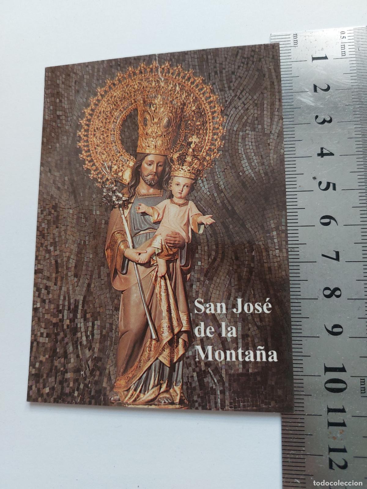 Postales: Estampa de San Jos&eacute; de la Monta&ntilde;a con oraci&oacute;n
